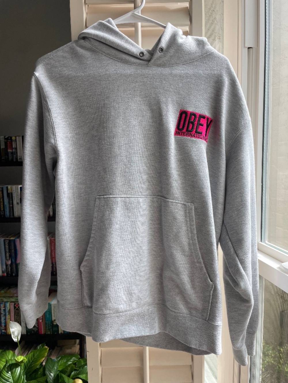 Obey light grey Unisex hoodie
